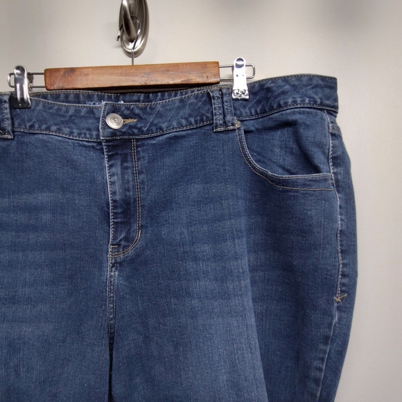 Lane Bryant Skinny Jeans Women Size 24 Blue Stretch Genius Fit Fall Casual - Picture 2 of 8